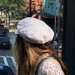 Linen Newsboy Cap